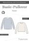 Preview: Papierschnittmuster Basic-Pullover Damen